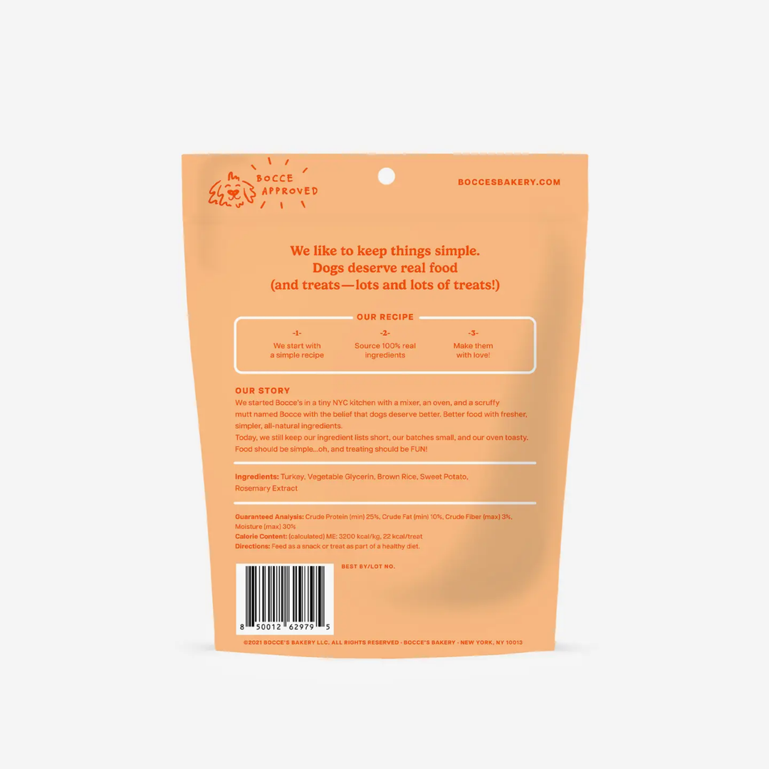 Bocce's Bakery Turkey Grazers Jerky Sticks Dog Treats, 4 oz