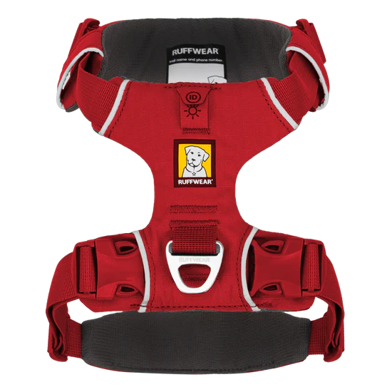 Ruffwear red dog harness