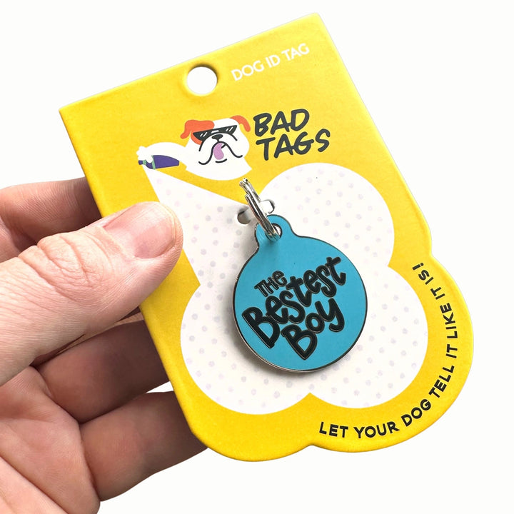 Bestest Boy Enamel Dog ID Tag