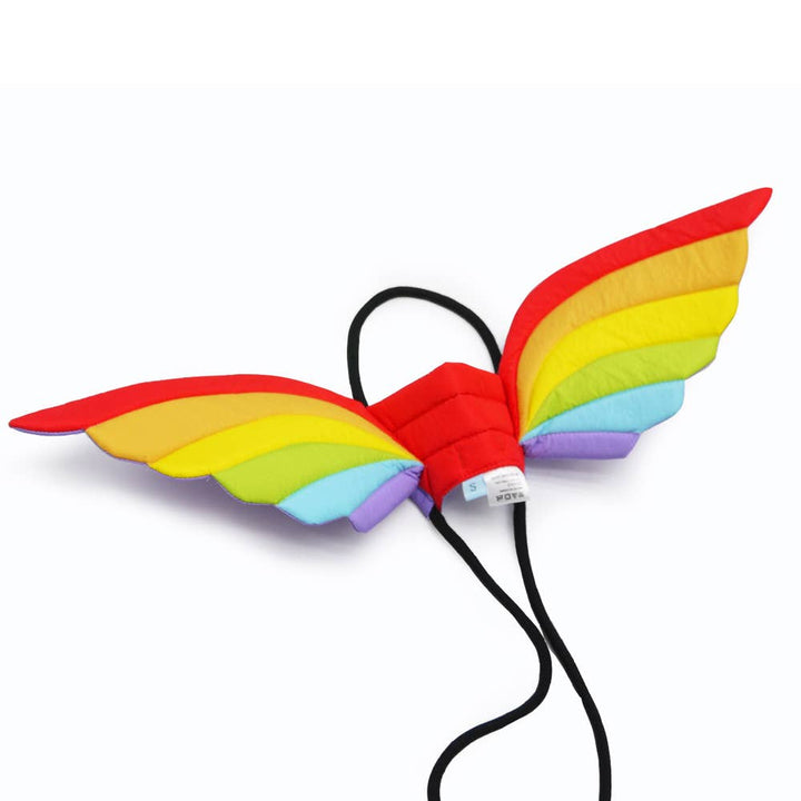 Colorful butterfly-shaped hair clip on a white background