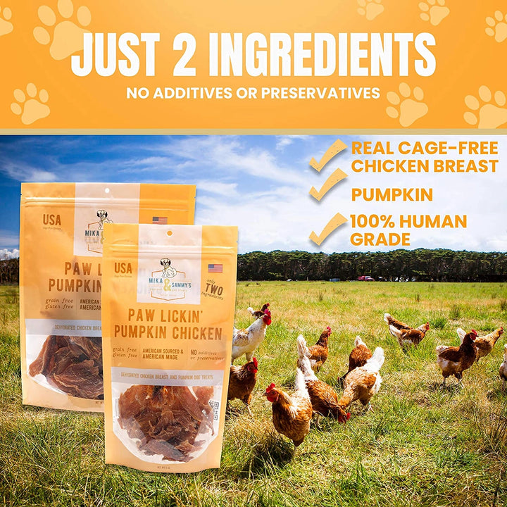 Paw Lickin’ Pumpkin Chicken Dog Treats
