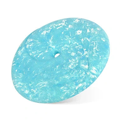 Blue zoomierex infinidisc with a marbled pattern